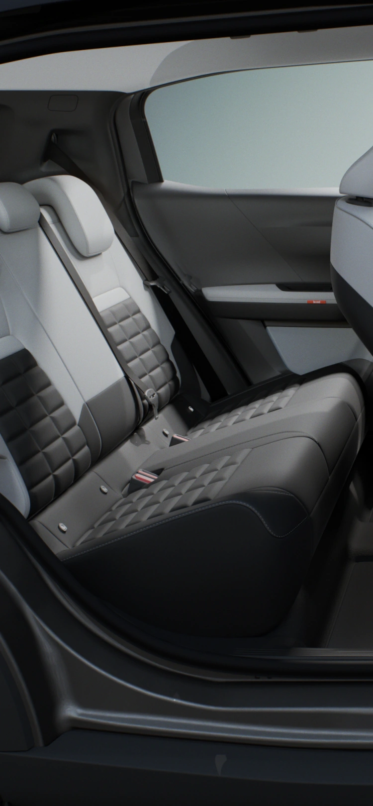 Vista interior lateral del Citroën C3 Aircross SUV destacando asientos espaciosos de múltiples filas para una movilidad de pasajeros confortable, versátil y asequible.